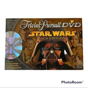 TRIVIAL Pursuit DVD Star Wars Saga Edition Board Game By Parker Brothers Hasbro